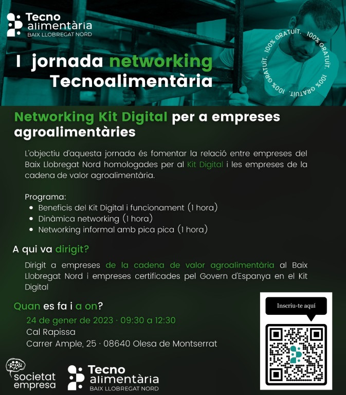 Cartell informatiu I jornada networking Tecnoalimentària