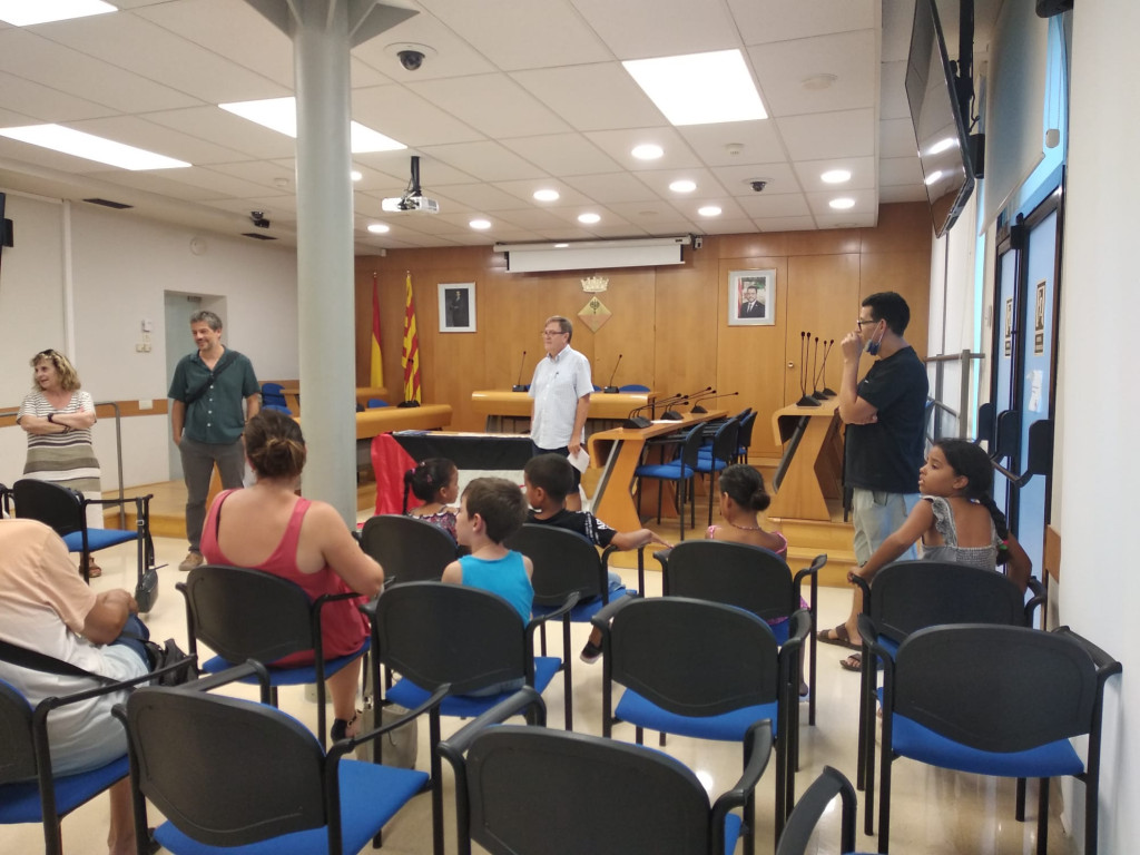 Recepció amb l'Alcalde a la Sala de Plens