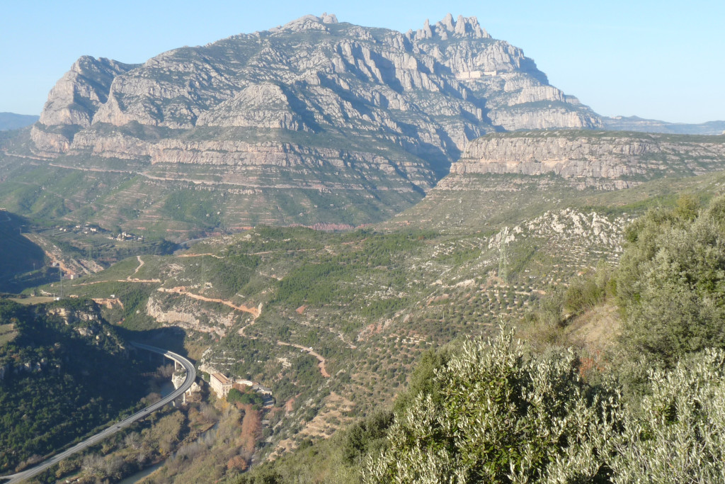Vista de les Muntanyes de Montserrat
