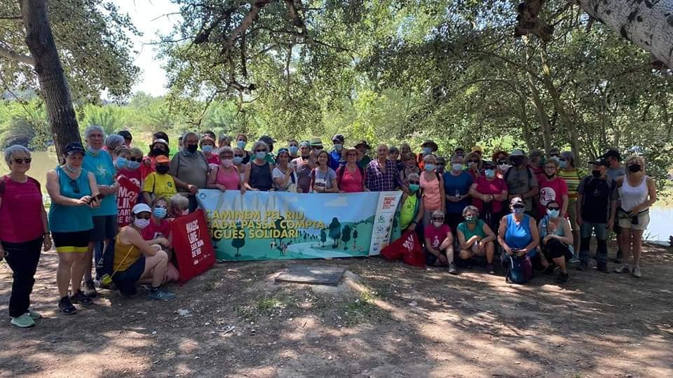 Participants a la caminada solidaria