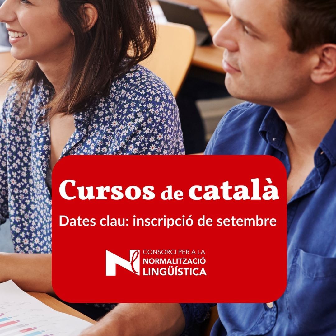 Imatge promocional dels cursos de català del CPNL per setembre 2024