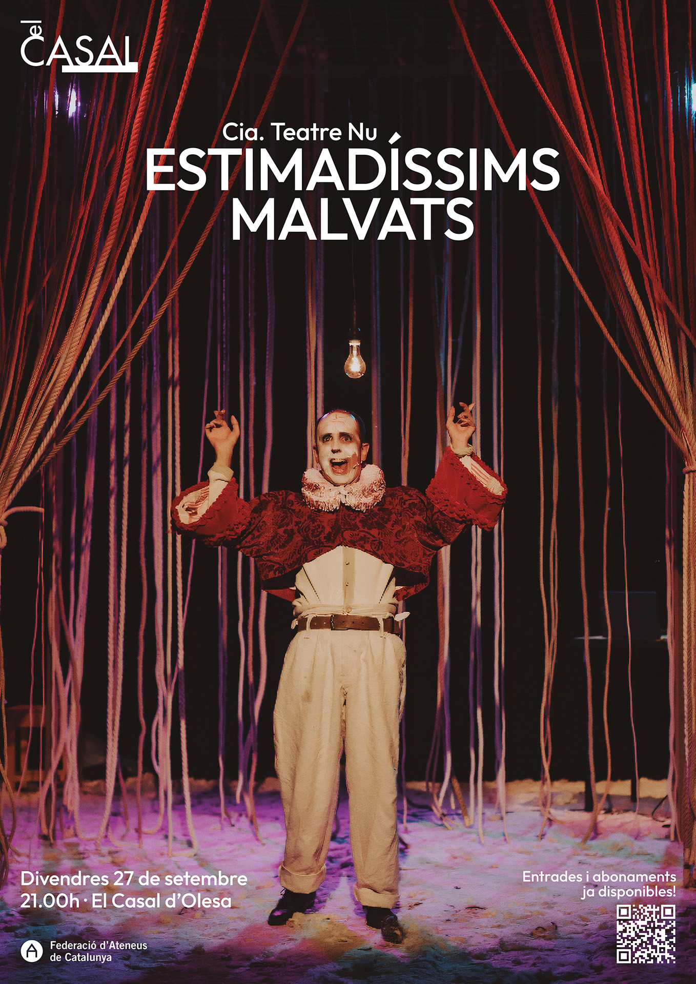 Cartell de l'obra de teatre Estimadíssims malvats