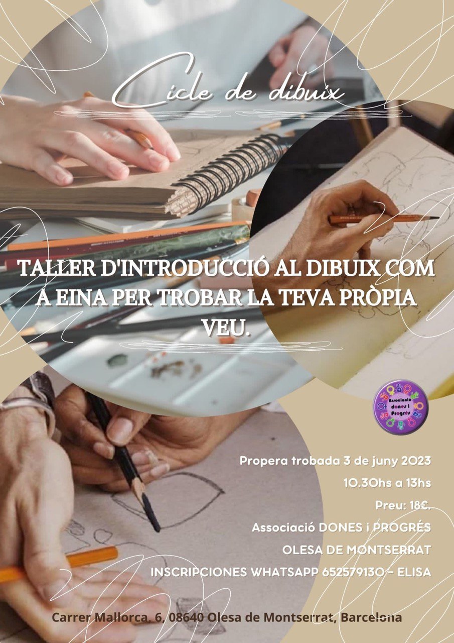 Cartell del taller d'introducció al dibuix