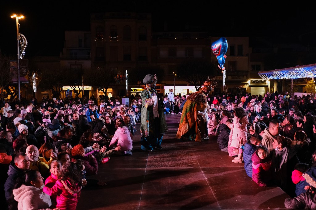 Salutacions dels Reis Mags a la Plaça Catalunya