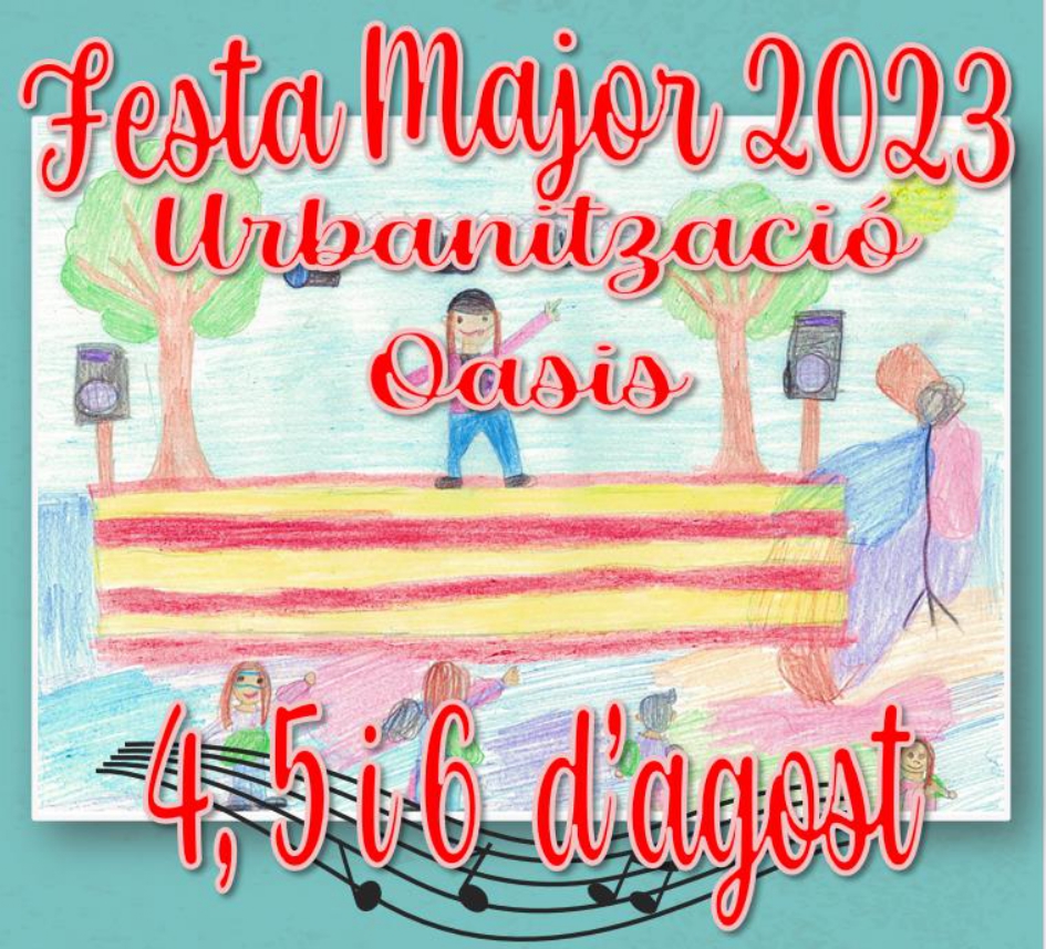 Portada del programa de la festa major d'Oasis 2023