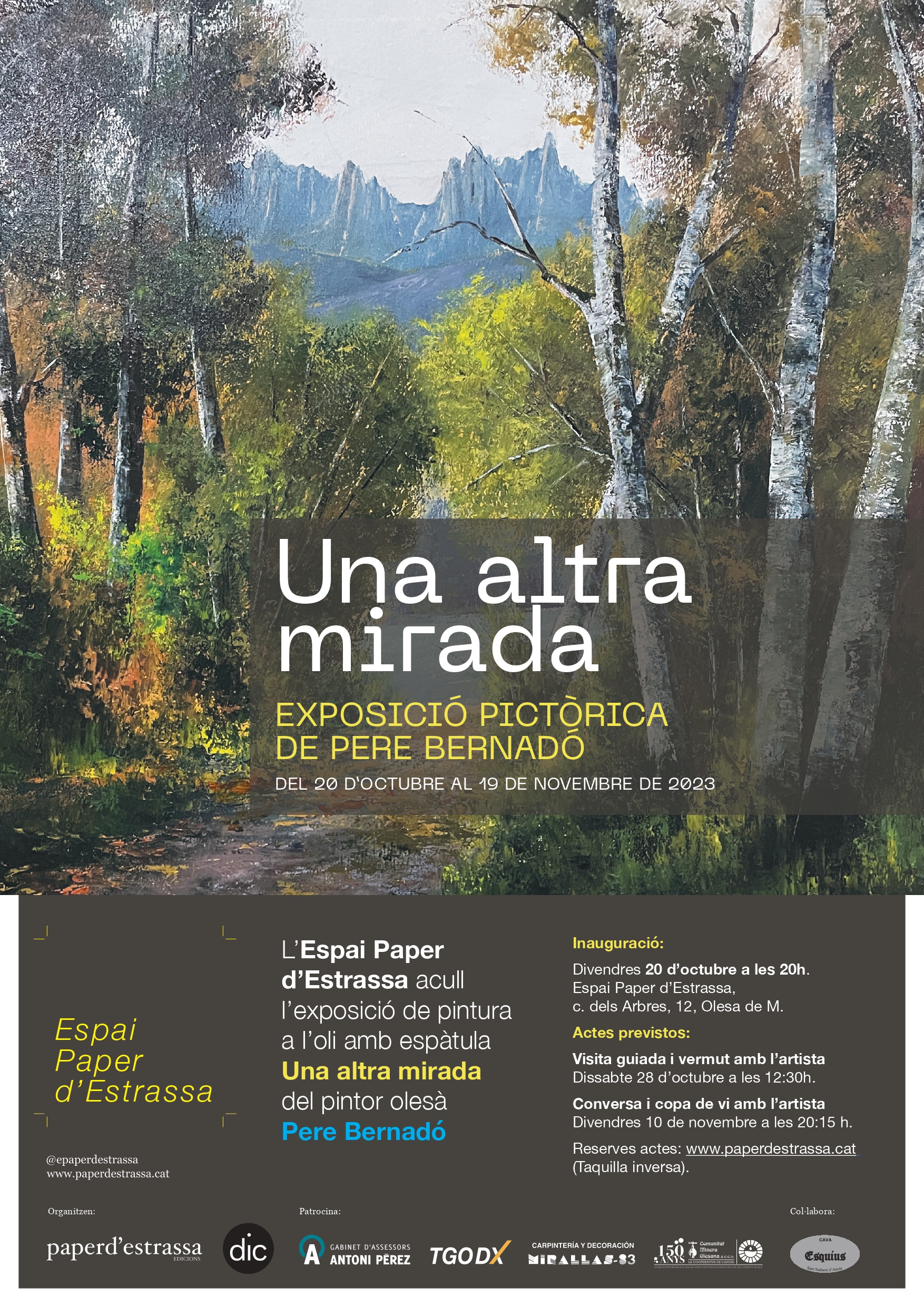 Cartell de l'exposició de pintura "Una altra mirada"