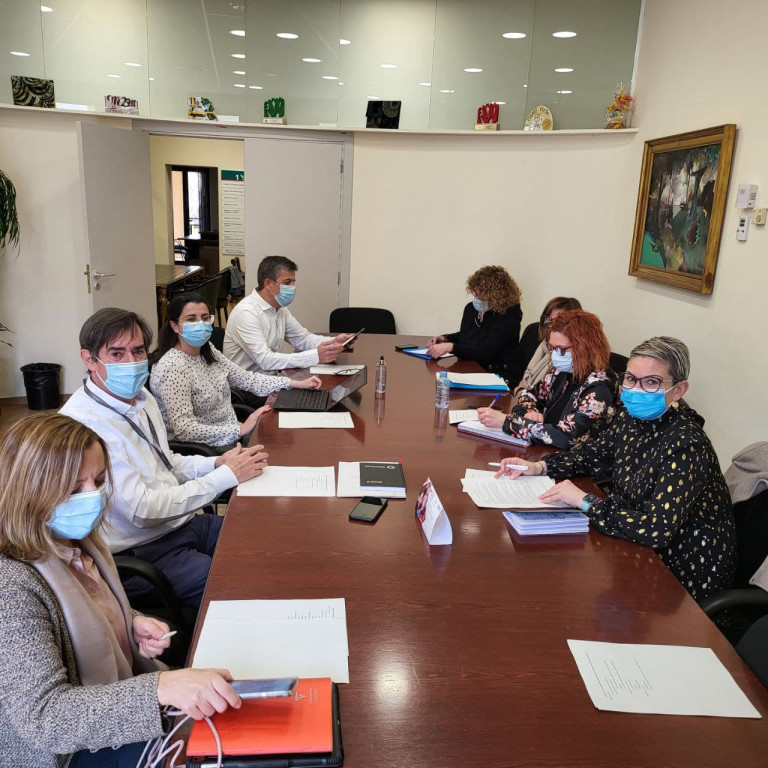 Reunió de seguiment entre l'Ajuntament d'Olesa, CatSalut, Mútua de Terrassa i el CAP celebrada el 24 de febrer de 2022