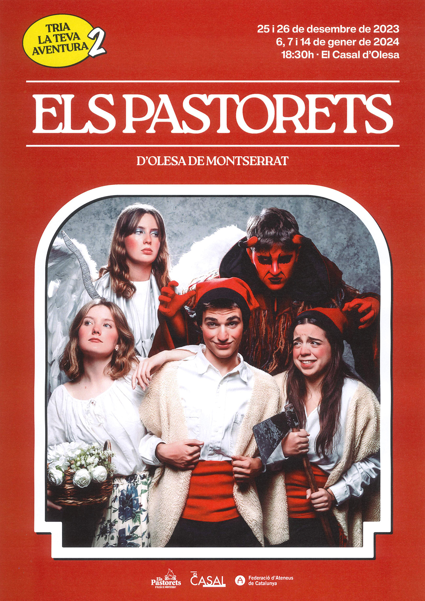 Cartell de la representació d'Els Pastorets 2023-2024