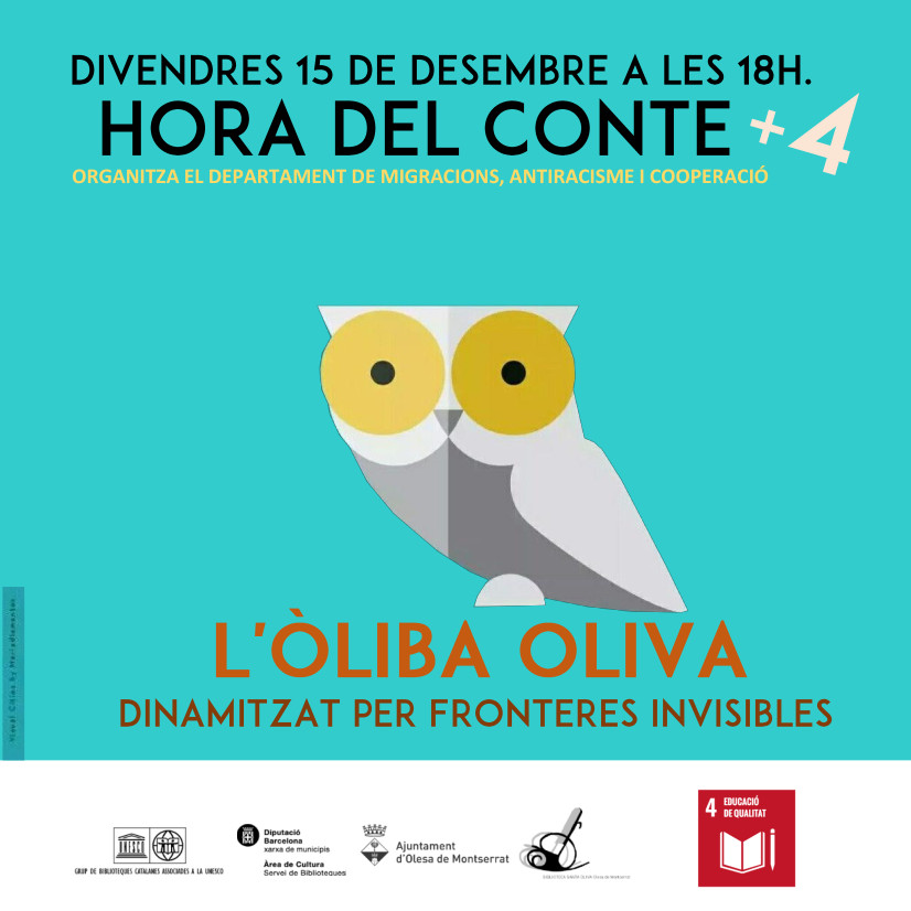 Cartell de l'hora del conte L'òliba Oliva