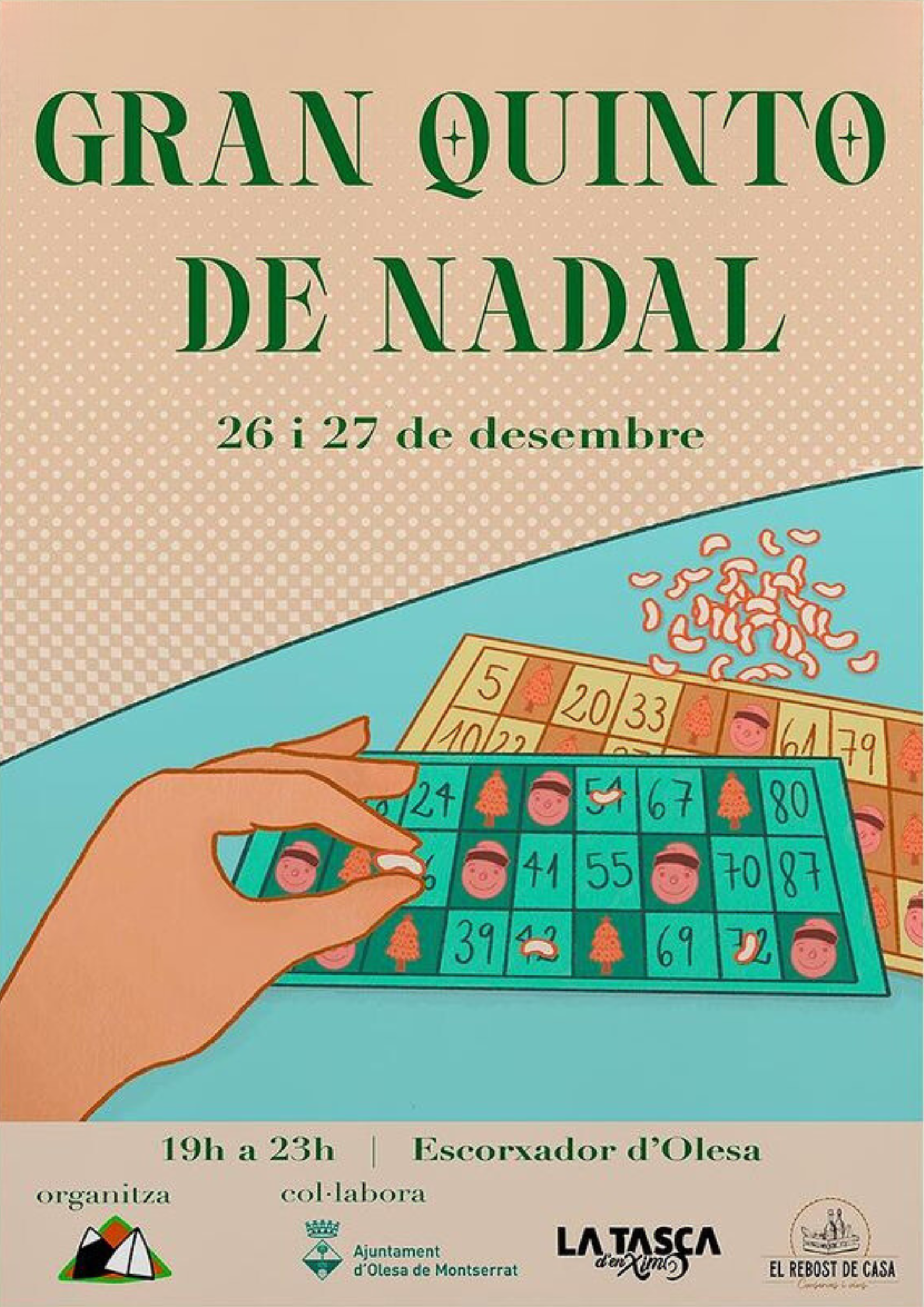 Cartell del Gran quinto de Nadal del Cau 2023