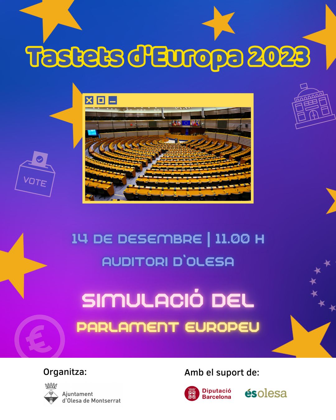 Tastets Europa. Simulació Parlament Europeu