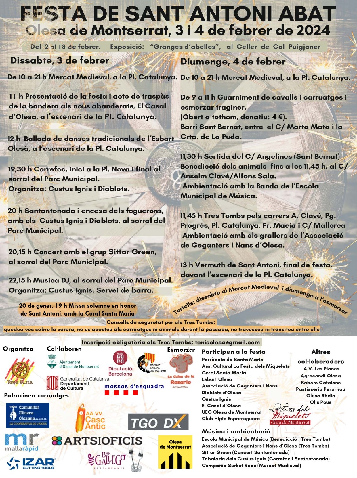 Cartell de la Festa de Sant Antoni 2024