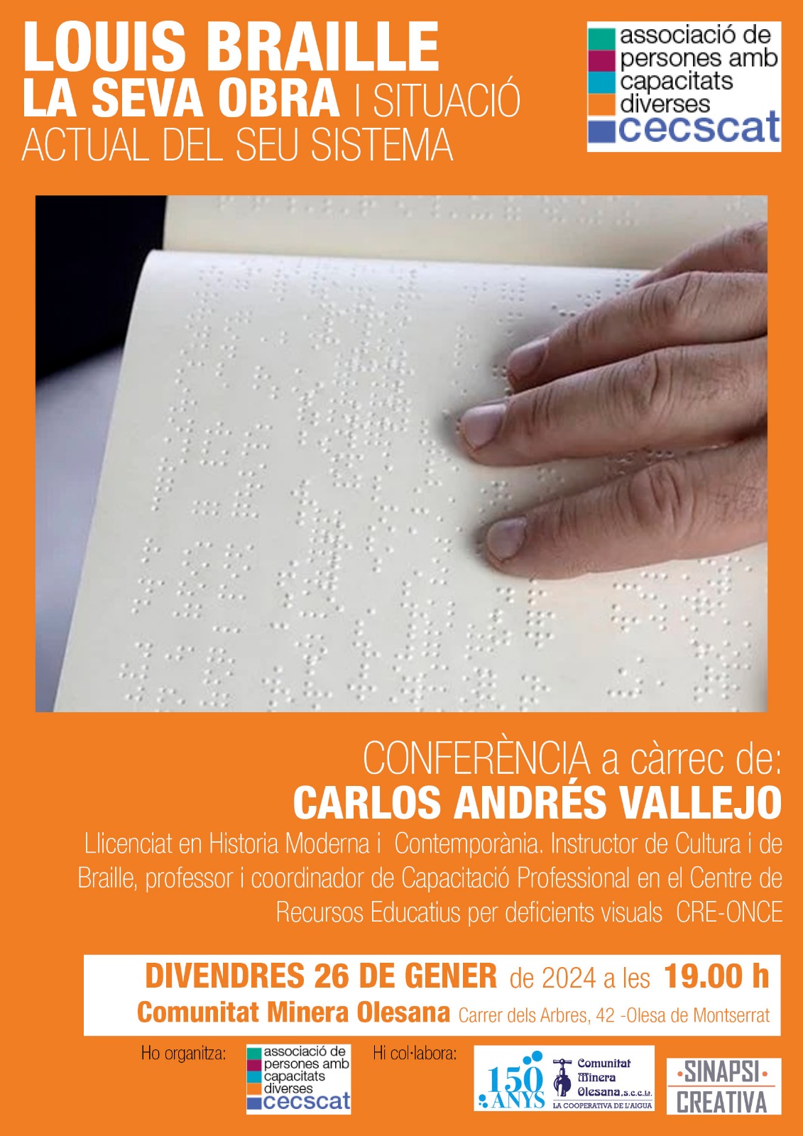 Conferència sobre Louis Braille