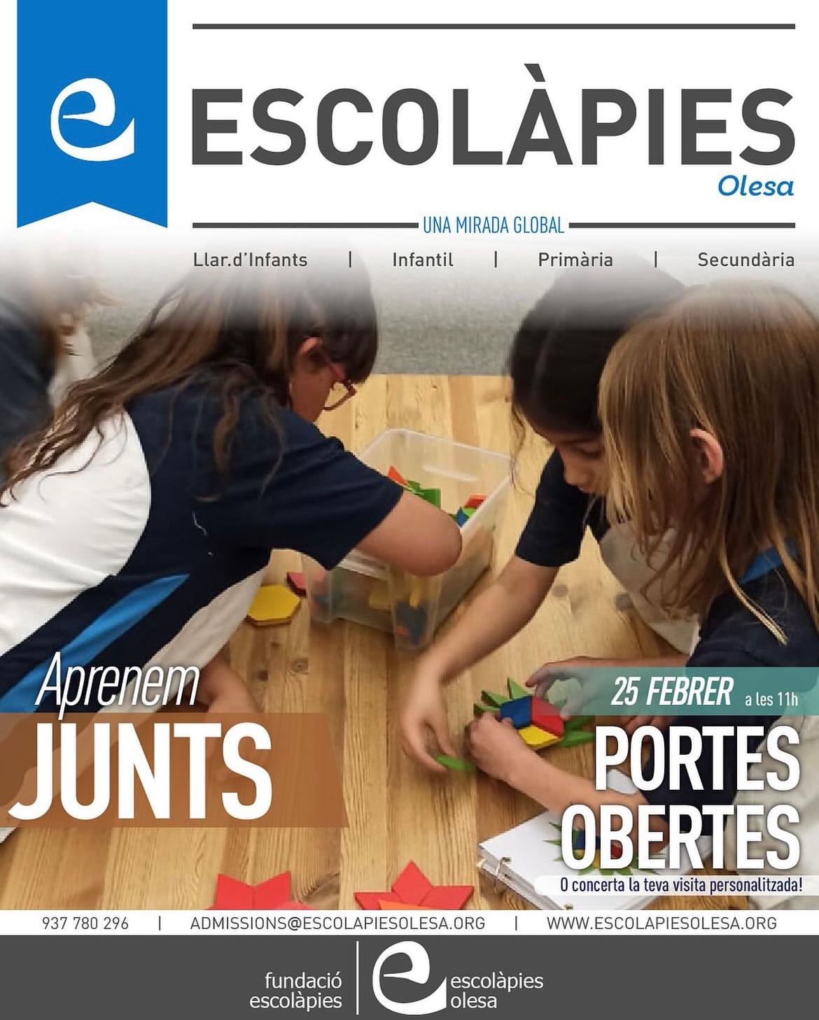 Jornada de portes obertes Escolàpies Olesa