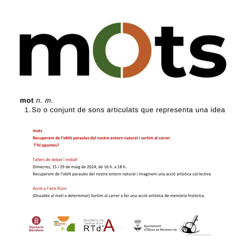 Cartell del projecte Mots 2024