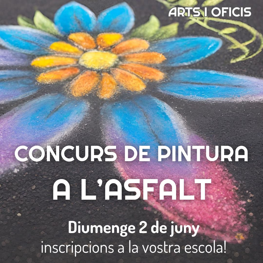 Cartell del concurs Pintura sobre Asfalt 2024