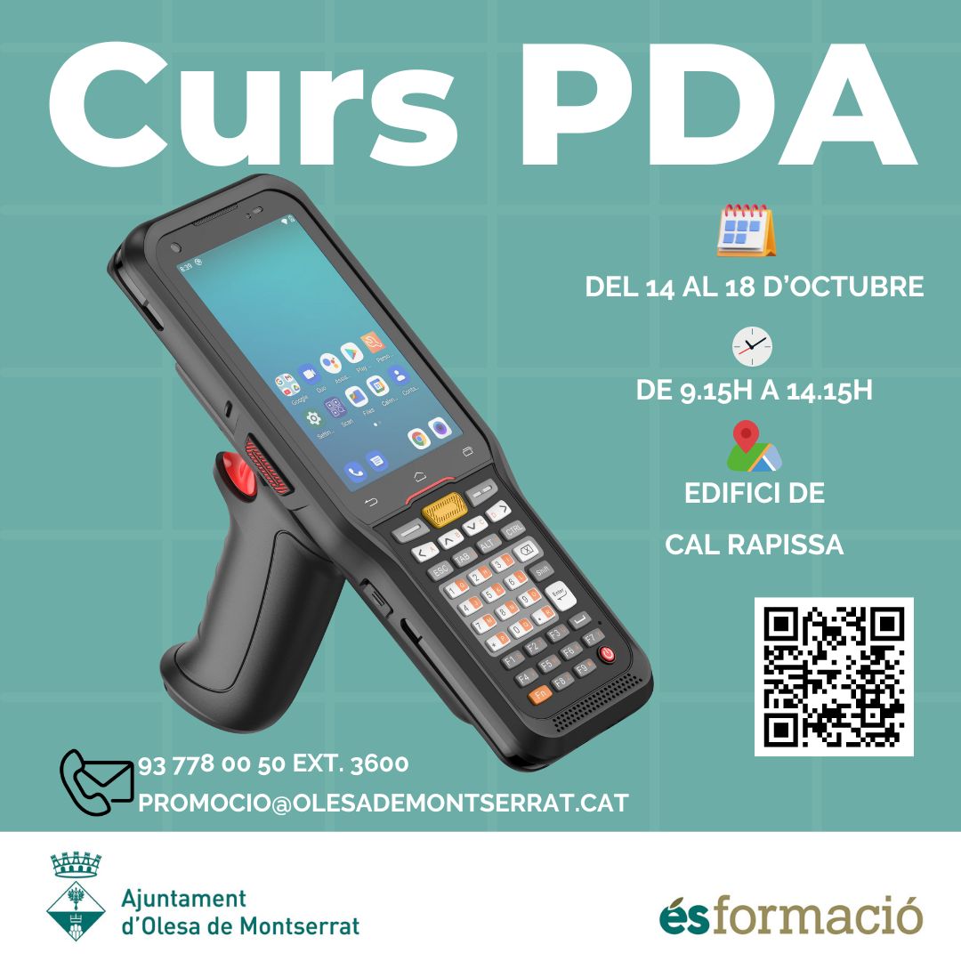 Cartell del curs de PDA octubre 2024