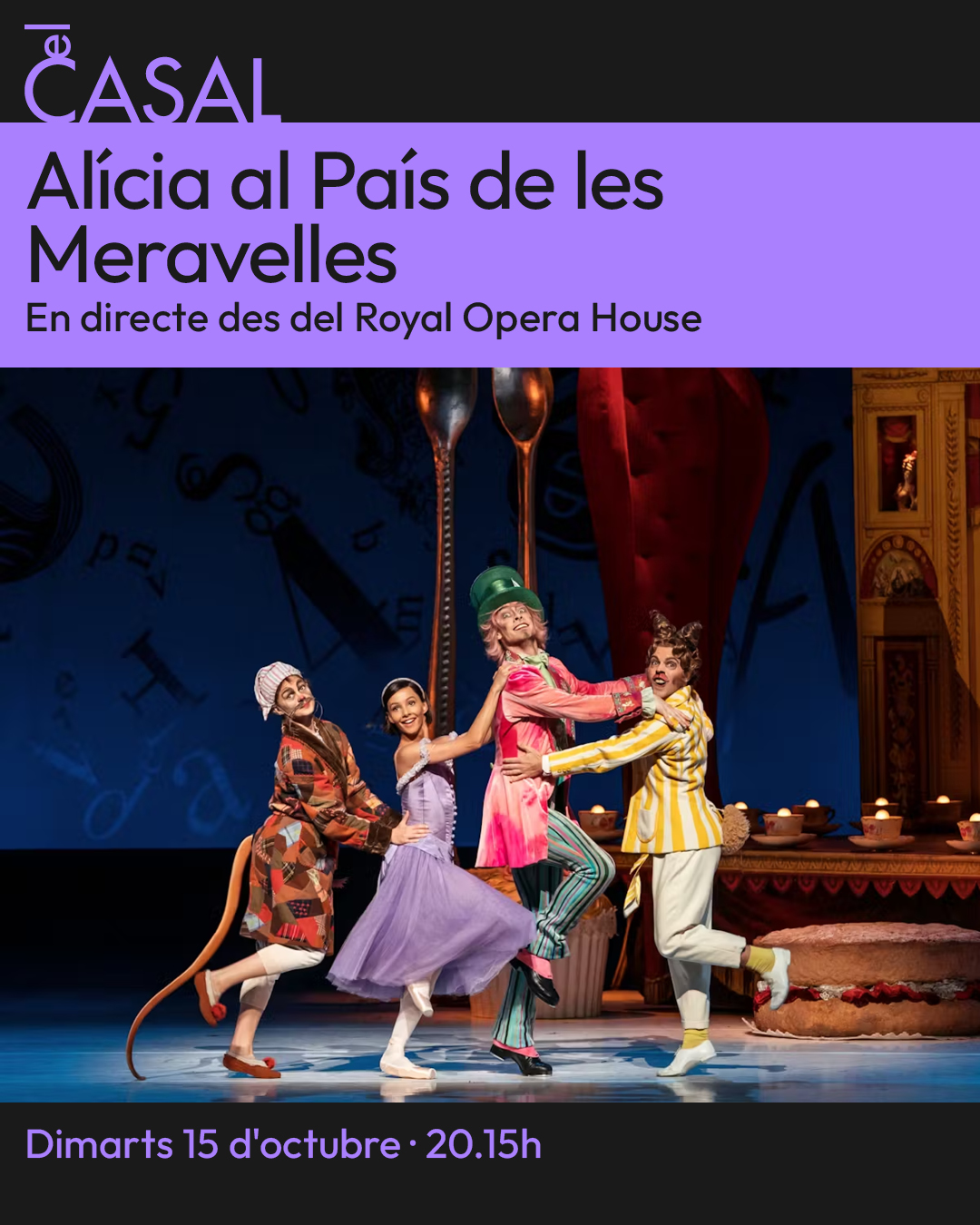 Cartell Ballet Alícia al país de les meravelles, a El Casal d'Olesa